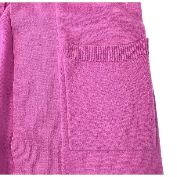 OATS CASHMERE By Debra Hayburn Open Front Long Cardigan Sz S Lilac Rate Luxury - Picture 5 of 10